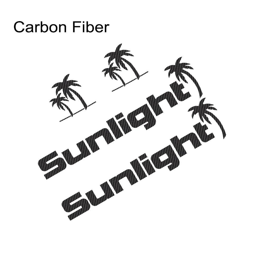 Kreativer Sonnenlicht Camping Aufkleber für Van Camper Wohnwagen LKW Wohnmobil RV Motor Vinyl Aufkleber Auto Karosserie Dekoration Zubehör
