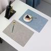Placemat Light Luxury Solid Color Dining Table Heat Insulation Mat Anti-scalding Coaster Tableware Bowl Plate Tableware Western Food Mat Waterproof
