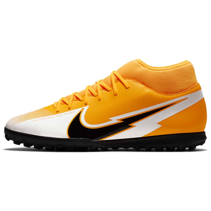 Nike Mercurial Superfly 7 Club TF Turf 'Black Yellow' Sneakers AT7980-801