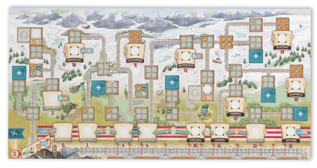 Eggertspiele Great Western Trail Rails to the North (Second Edition)