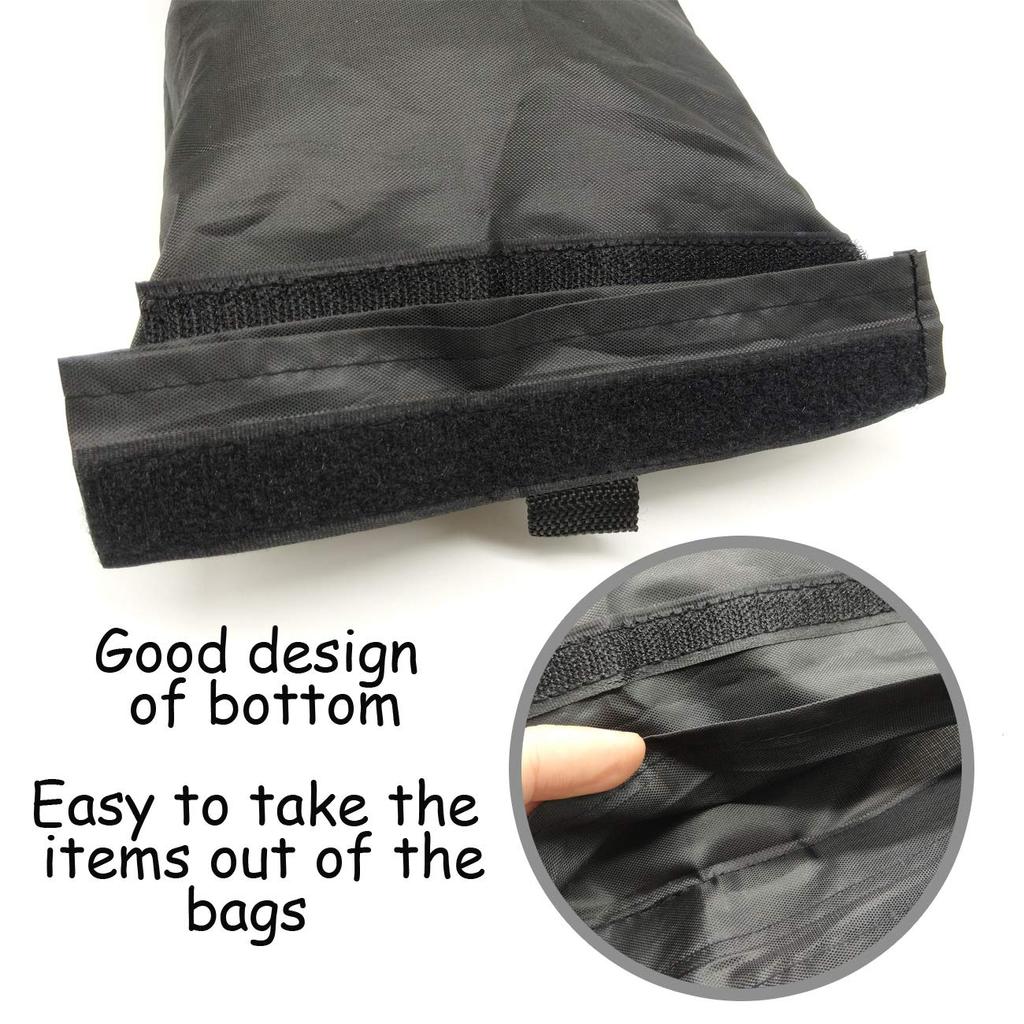 TIHOOD 4PCS Detachable Trash Bag Hanging Back Seat Car Garbage Bag For Outdoor Traveling Home Use Car Storage