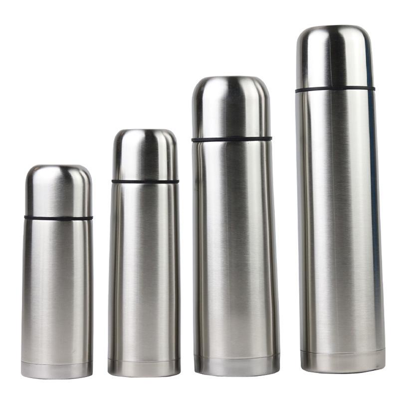 

304 Stainless Steel Vacuum Thermos Flask, Portable for Men & Women, 201 Outdoor Bullet Head Design. 350ml