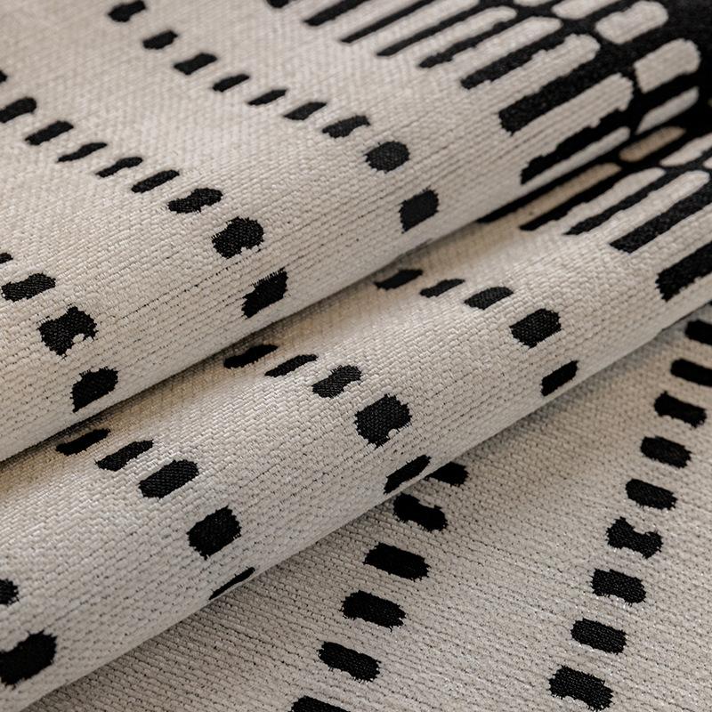 Retro Chenille Sofa Mat Four Season Universal Non-Slip Sofa Cover Combination Stripes Sofa Cushion Straight Armrest Couch Cover