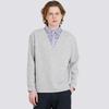 CUSTOMUS Men'S Striped Shirt With Layered Collar And Logo Embroidery Long Sleeve T-Shirt Cxs25Fkkt907 Mgy