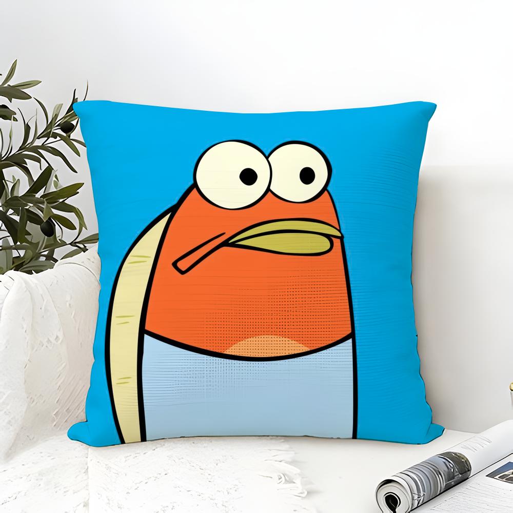 Cartoon Funny Beach Bikini Bottom Pillow Case Linen Pillow Case Sofa Home Decor Cushion Cover Cushion Cove