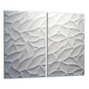 Glass Cutting Board 2X 30X52 White