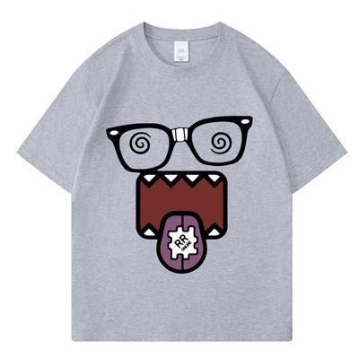 Domo Kun Funny Meme T Shirts Mens Women Clothes Classic Cotton Casual Tee Shirts Short Sleeve Oversized Tshirt Tops Streetwear