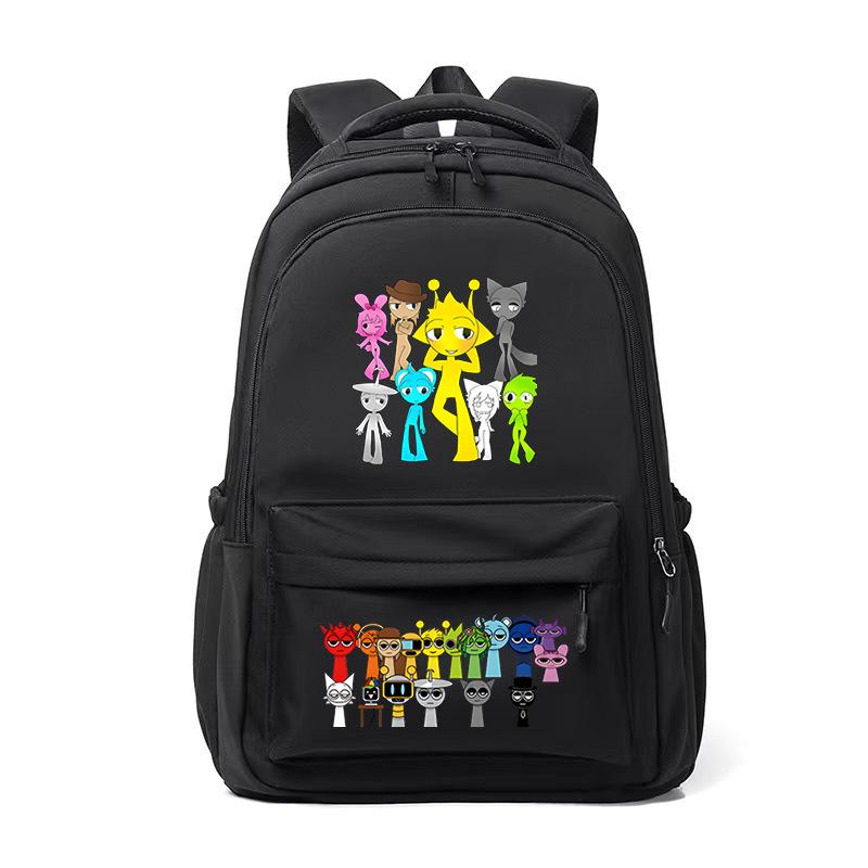 Hot Sale Junior High School High School Students Large Capacity Backpack Cartoon Peripheral School Bag College Style Campus Leisure Backpack
