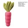 Squeaky Dog Chew Toy for Aggressive Chewers Rubber Tough Carrot Dog Toy for Teeth Cleaning Interactive Puppy Toy for Large Medium Small Breeds