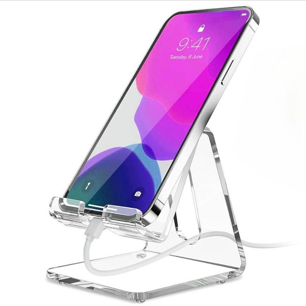 Acrylic Mobile Phone Display Stand Transparent Shelf Stable Practical Portable Holder Creative