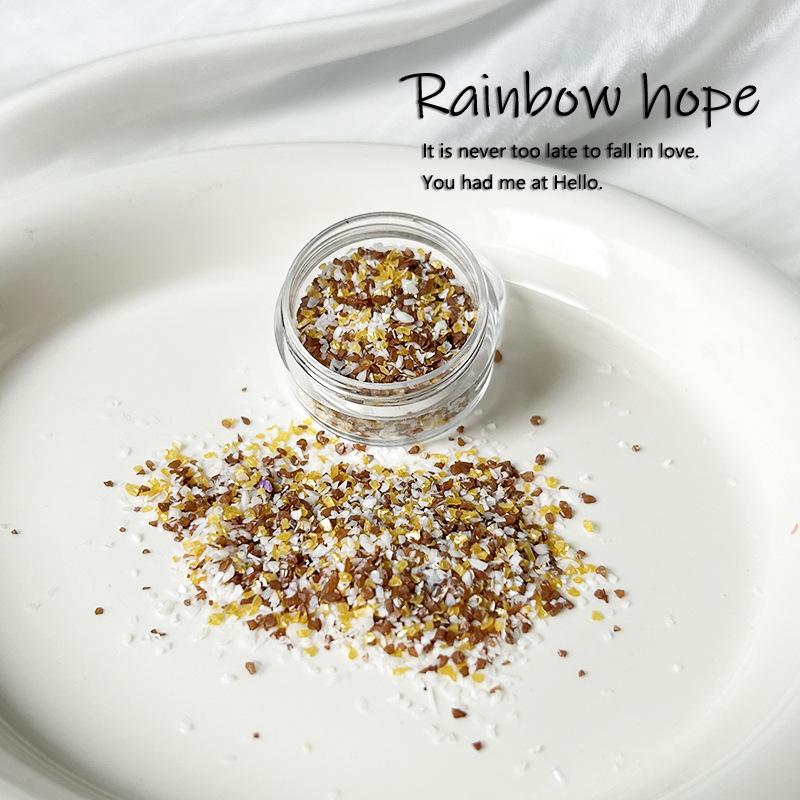 

Solid Color Matte Sweet Wind Candy Color Gravel Fine Sand Nail Art Jewelry Diy Wearing Nail Material Bag Nail Decoration