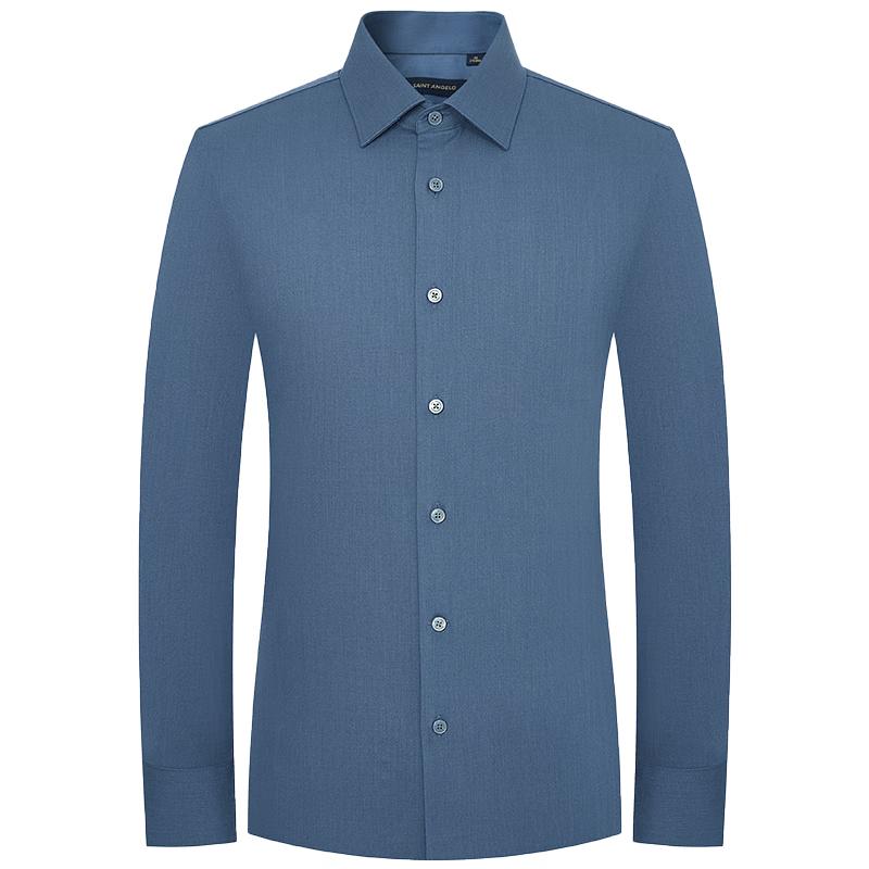 Men s Machine Washable Formal Business Long Sleeve Shirt 39