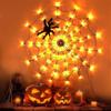 Halloween Led String Light Spider Web Ghost Festival Atmosphere Light For Haunted House Party Decoration Colorful Lighting