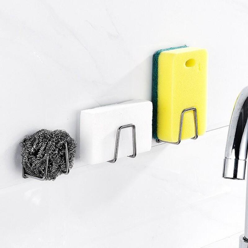 304 Stainless Steel Kitchen Bathroom Sponge Dish Rack Stainless Steel Holder