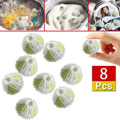 8Pcs Cabelo Lint Fluff Pegando Lavanderia Para Máquina De Lavar Bola De Limpeza NE