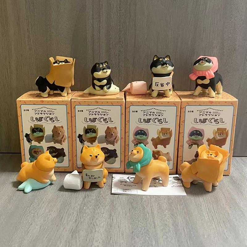 Shiba Inu Blind Box Kawaii Anime Dog Action Figure Toys Desktop Ornaments Car Decoration Birthday Christmas Gift