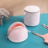 Printed Bra Laundry Bags Thicken Sandwich Fabric Bra Cylinder Storage Bag Silicone Gasket Fixed Bra Protection Washing Bag New