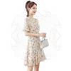 Small chiffon floral dress women's medium and long summer 2026 new temperament age-reducing and thin skirt trend