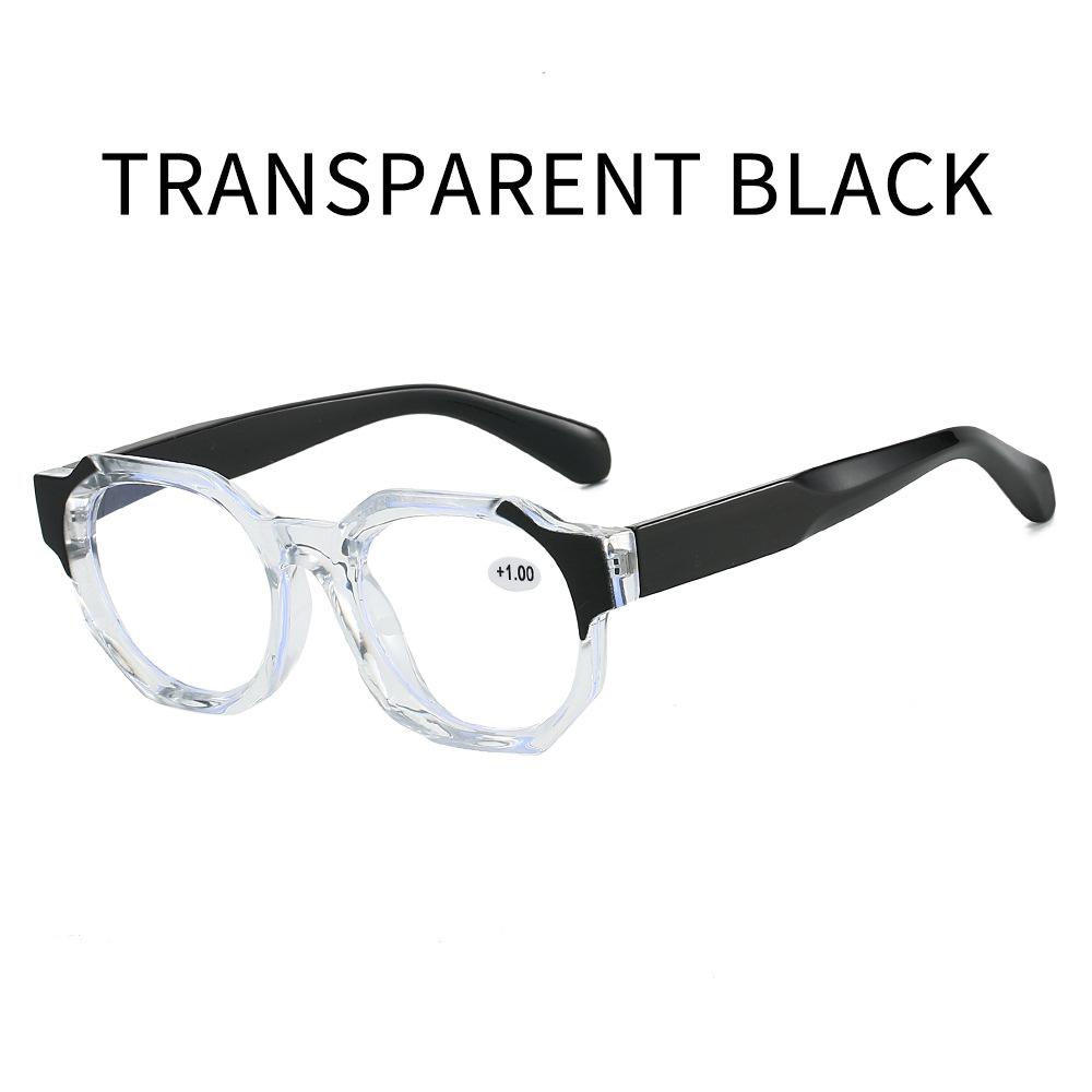 

2514 Irregular Anti-Blue Glasses Men S Japanese And Korean Fashion Polygonal Frame High Definition Reading Glasses 0 degree - anti-blue light glasses