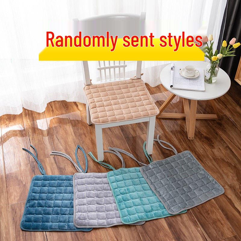 

Оформление: Плюшевая подушка на обеденный стул с завязками для осени/зимы 25x35cm Four-Tie