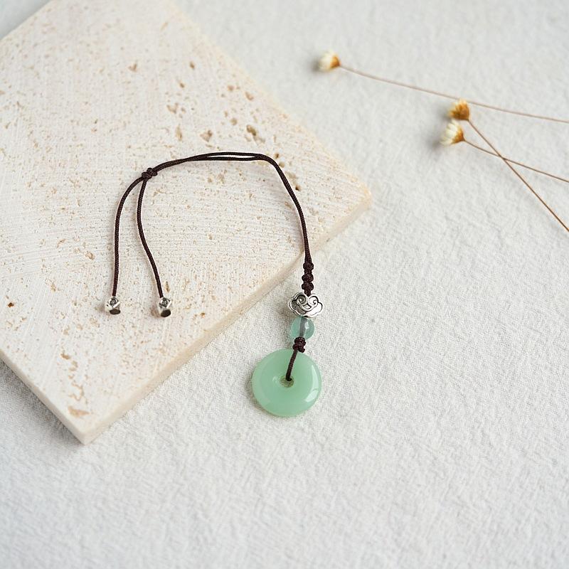 Summer New Chinese Hand-woven Antique Keychain Mobile Phone Pendant Safety Buckle Gift Wholesale