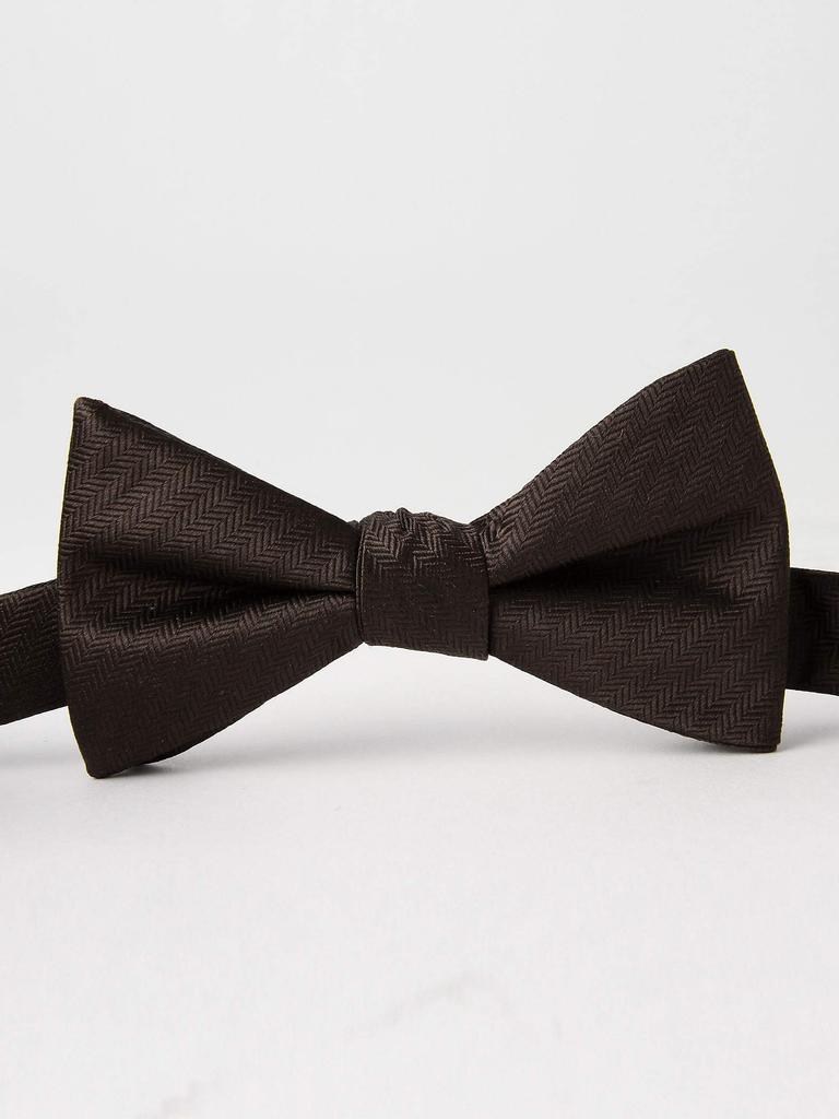 [UNITED ARROWS Green Label Relaxing] Mini Herringbone Solid Bow Tie 31346992178 0700 SILVER(07) FREE