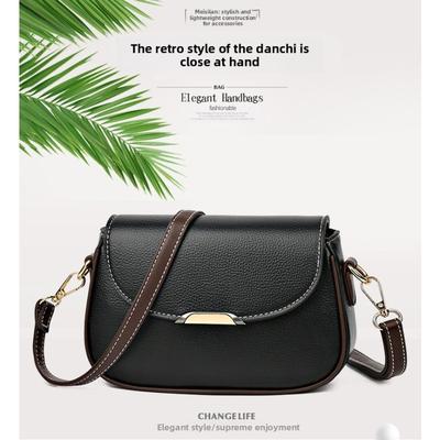 Simple Single Shoulder Small Square Bag Women's Light Luxury Texture Niche Messenger Bag Versatile Popular Middle-aged Mother Bag Wholesale
