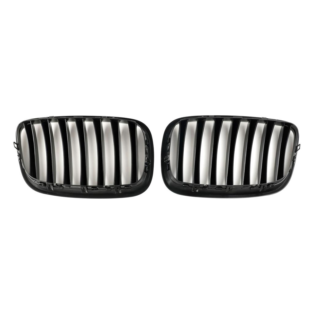 Frontfanger Nyregrill Grill Passer BMW X5 E70 X6 E71 2007-2013 Blank Svart