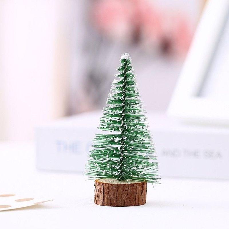 Christmas micro landscape mini luminous small house tabletop ornament Christmas tree ornament children's small gift