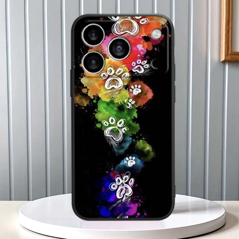 Creative Cat Claw Design Phone Case For Apple iPhone 17 16 16E 15 14 13 12 11 Pro Max Plus Black Soft Silicone
