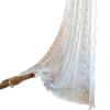 French Transparent Curtain Window Screen Hollow Lace Gauze Curtain Wavy Edge Fringed Bedroom Living Room Finished Product