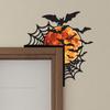 1PC Unique Halloween Door Lintel Decoration Spider Web Door Corner Decoration 25x22cm