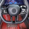 ABS Carbon Fiber For BMW 5 7 Series G60 G70 I7 2024 2025 For X3 G45 2025 Car Steering Wheel Frame Cover Trim Sticker Accessories