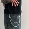 Punk Kreuz Jesus Anhänger Schlüsselanhänger Für Männer Rock Goth Hosen Taillengürtel Geldbörse Tasche Kette Luxus Strassstein Herz Jeans Hosen Kette