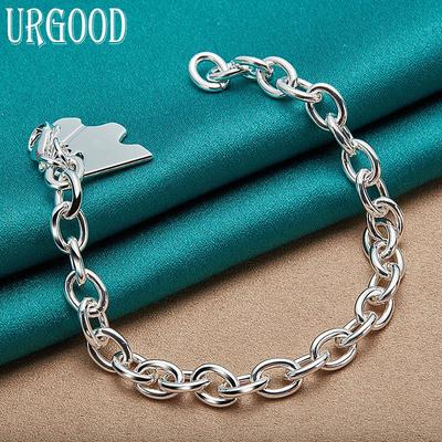 925 Sterling Silber Anhänger-Armband für Damen- und Herren-Modeschmuck