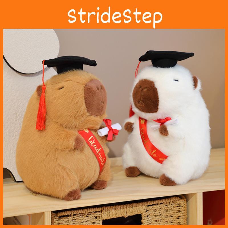 Stuffed Capybara Graduation Toy Commemorative Plush Doll Gift For Students Exams