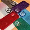 Suitable for Samsung S25 Mobile Phone Case A34 Two Color Gradient Flash Powder A20 Lens Film A52 Electroplated Frame Anti Fall Protection Case