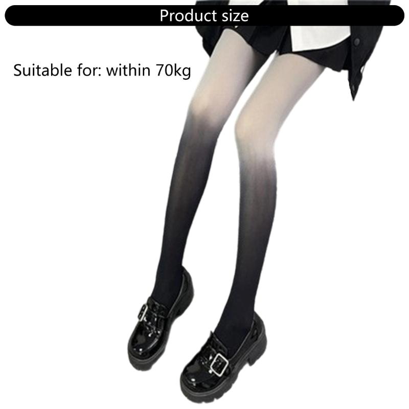Women's Sheer Tights Control Top Pantyhose Rainbow Gradients Tights,High Waist Pantyhose Thigh High Stockings Hosiery