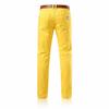 Men'S Casual Pants Slim Fit Straight Cut Stretchy Colorful New Spring And Autumn Style Long Pants