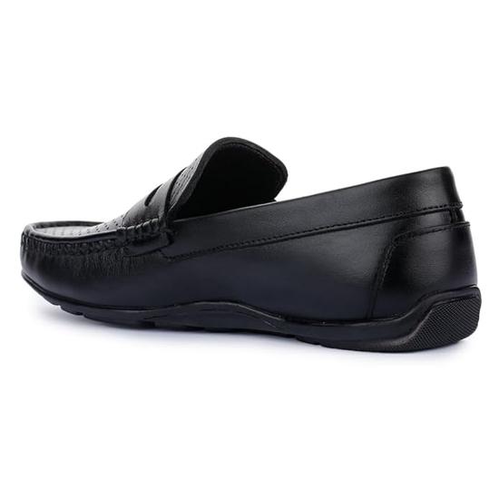 Liberty Fortune RLE-102 Slip-on Loafers for menn med TPR-såle | Yttersåle i mykt lær | Polstret innersåle i skum | Komfortabelt og dempet fotseng