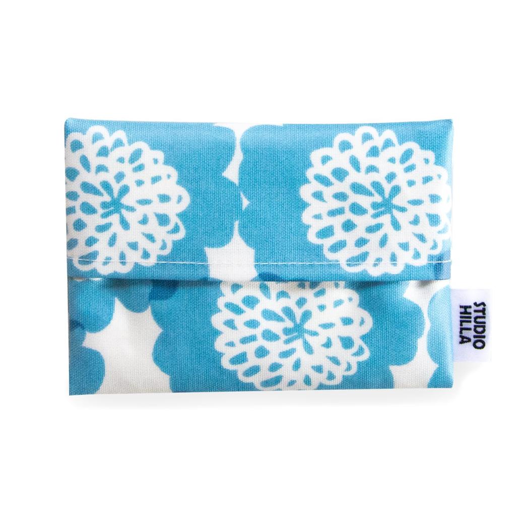 LDnext Rene Due Studio Hilla Coated Pocket Tissue Case, Approx. 12 X 9 Cm, Made In Japan, Cucchia, Light Blue, 10430010