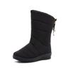 Snow Boots Women Winter In The Tube Waterproof Non-Slip Warm Cotton Shoes Thick Bottom Plus Velvet Thick Cotton Boots Large Size