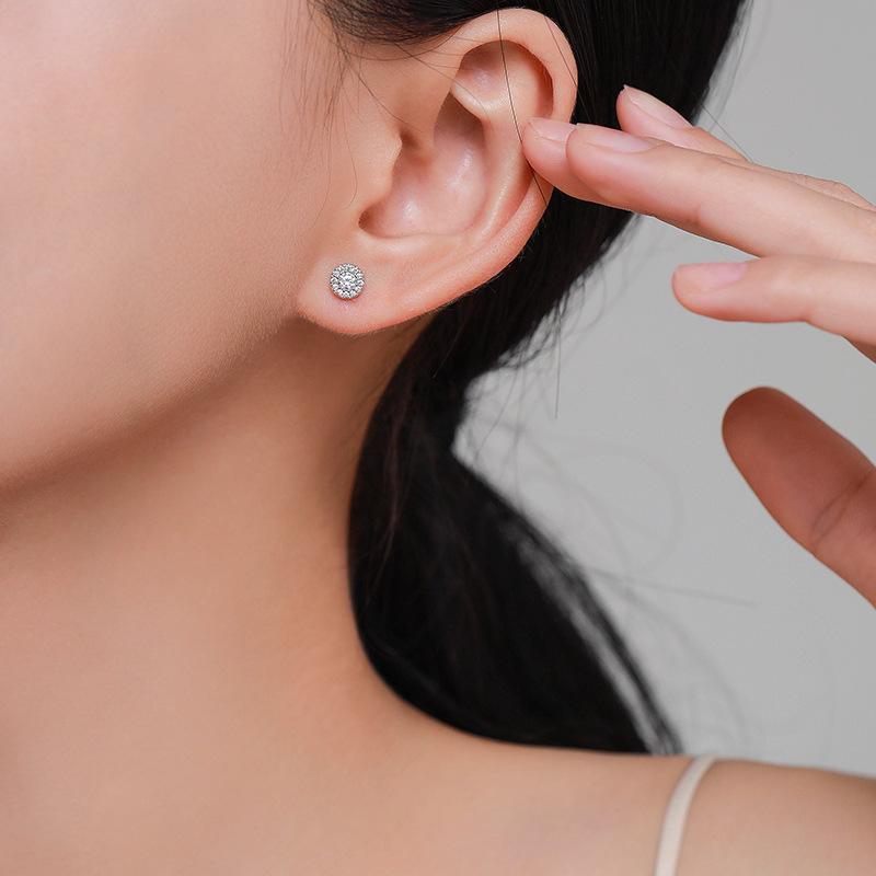 Tancise 925 Sterling Silver Zircon Earrings Drop Earrings For Women Wedding Party Gifts