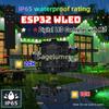 Controlador de Micrófono LED Digital WLED ESP32 Impermeable para Exterior 1CH/2CH IP65 Fusible 15A RCP WS2811/05etc Alexa/HA/MQTT Control Remoto por Aplicación RGB IC