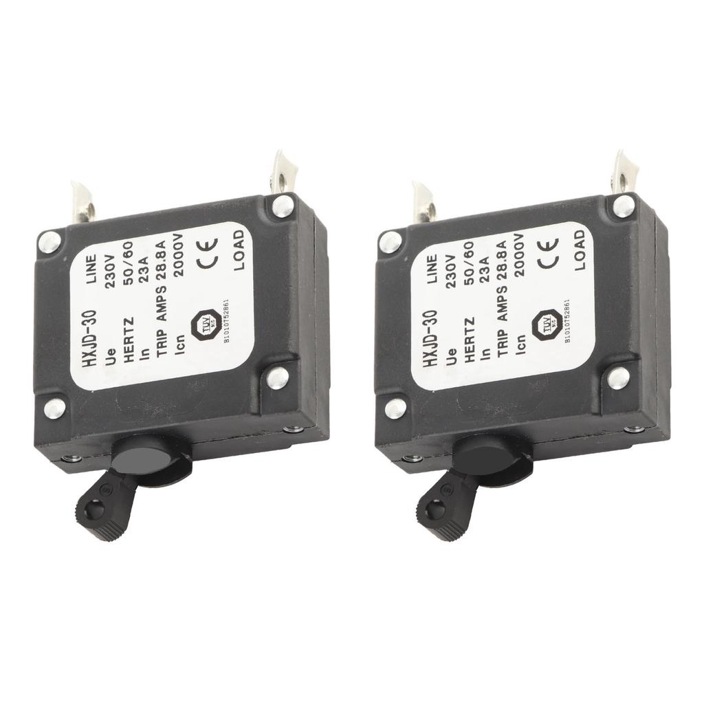2 Stück 23A Schutzschalter Sicherheit Professionell Benzin Generatoren Schutzschalter mit Schalter für