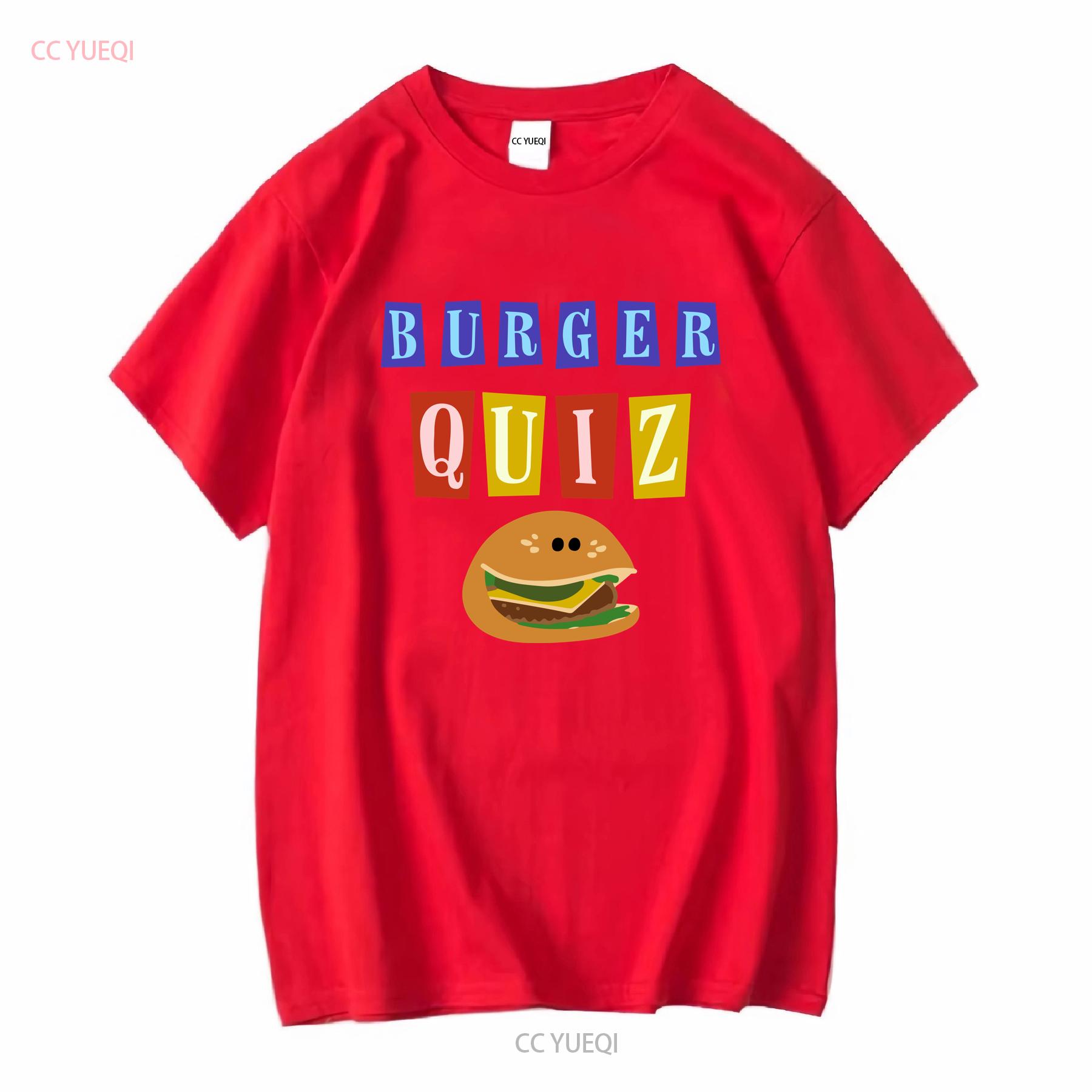 

Burger Quizz новый Логотип Классическая Активная Футболка Смешная Размер от S до 5XL винтажная Стиранная Растянутая уличная одежда Универсальная Дышащая S