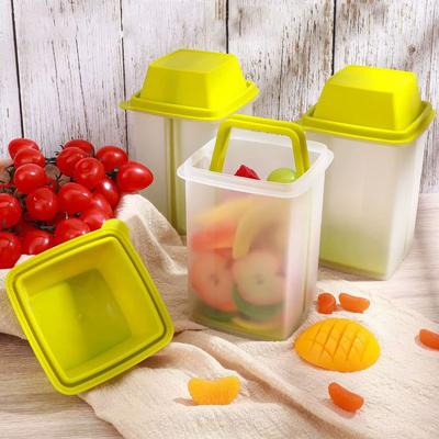 Flip-Top Lid Pickles Container Reusable Food Storage Box Multipurpose Pickle Jar  Refrigerator