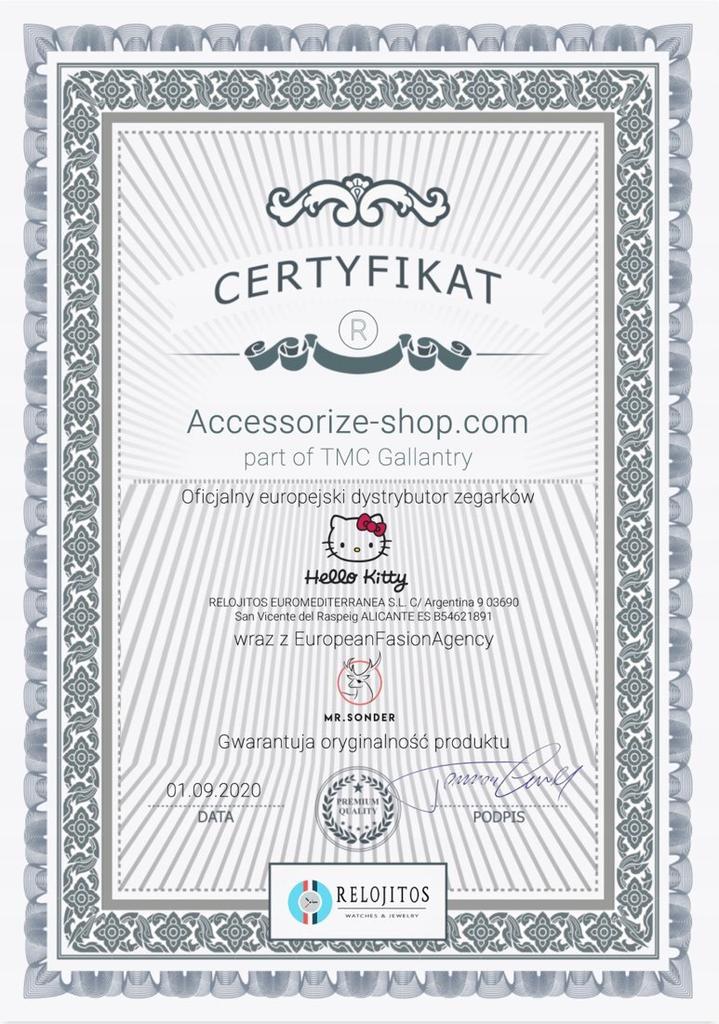 Zegarek HELLO KITTY HK7123L-15. Kwarcowy, Kolor niebieski. Kobieta.