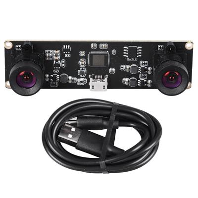 4MP 1080P Camera Module Dual Lens VR Depth Measurement 3D Rebuild OV4689 Camera Board 80 Degrees  Without