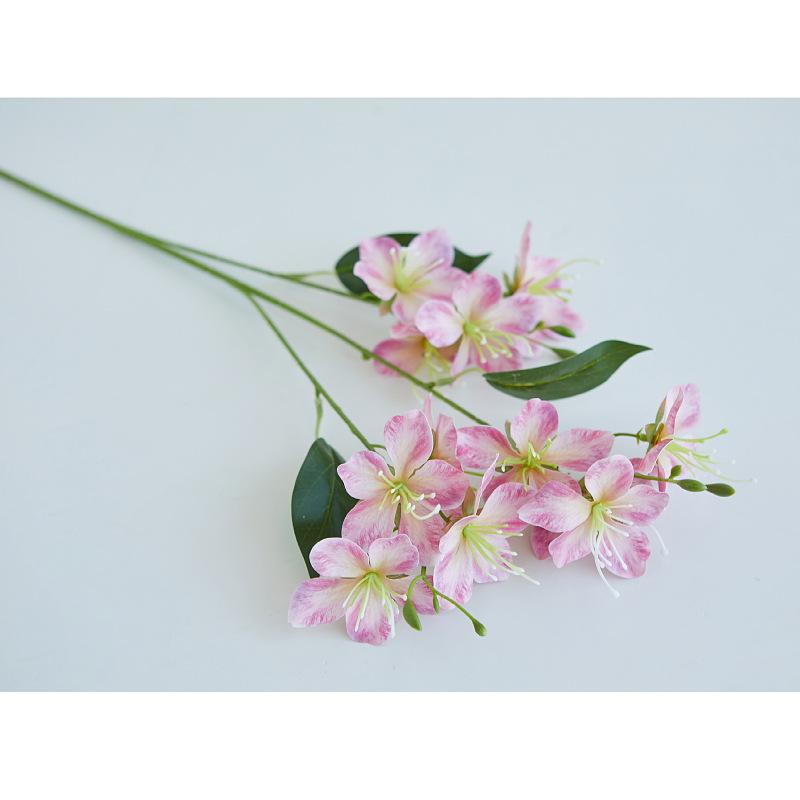 

Simulated Flower 3D Jasmine Fake Flower Table Decoration Vase Birthday Wedding Party Home Indoor Outdoor Hairpin Material Silk 1pc темно-розовый